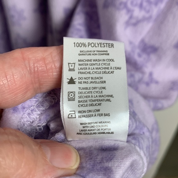 Dream Sleepers NWOT  Lovely Lilac Fleece Nightgown Cozy and Warm - Picture 8 of 8